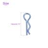DMiotech 50Pcs Body Clips Bent, Blue Universal RC Body Clips R Pins RC Cars Parts Shell Replacement Parts for All 1/16 1/18 Scale RC Car view 4