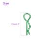 DMiotech 100Pcs Body Clips Bent, Green Universal RC Body Clips R Pins RC Cars Parts Shell Replacement Parts for All 1/16 1/18 1/24 Scale RC Car,17mm/0/7 view 4
