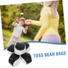 Abaodam 5pcs Small Leather Sandbag Outdoor Toss Game Bean Bags for Boys and Girls Juggling Toys Bean Bag Game Supplies view 2