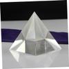 BEBEMOKO 1pc Transparent Prism for Home Decor Projects Optical Glass Triangular Ornament for Friends Family view 2