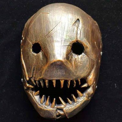 Amonkky Resin Character Mask Party Props Cosplay Mask Halloween Masquerade Costume Props. (Antique Bronze)