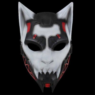 Amonkky Resin Anime Mask Halloween Party Props Cosplay Mask Halloween Masquerade Costume Props. (White)