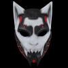 Amonkky Resin Anime Mask Halloween Party Props Cosplay Mask Halloween Masquerade Costume Props. (White) view 1