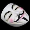 Amonkky Resin Character V Mask Party Props Cosplay Mask Halloween Masquerade Costume Props. (White) view 3