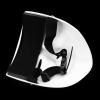 Amonkky Resin Character V Mask Party Props Cosplay Mask Halloween Masquerade Costume Props. (White) view 4