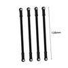 Abaodam 8pc Aluminum Alloy Pull Rod for Car Models Compatible with Wrangler Wheelbase Sturdy Construction Smooth Design Black view 2