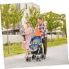 Beatifufu 2pcs Stroller Clip Umbrella Uv Push Chair Sun Shade Plated Easy to Install for Outdoor Use view 3