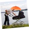 Beatifufu 2pcs Stroller Clip Umbrella Uv Push Chair Sun Shade Plated Easy to Install for Outdoor Use view 4
