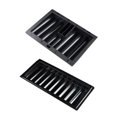 COSMEVIVI 2pcs Plastic Poker Chip Tray Thick Storage Trays for Organized Game Tables for Keeping Chips Tidy and Easily Accessible for and Card Games