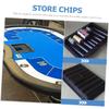COSMEVIVI 2pcs Plastic Poker Chip Tray Thick Storage Trays for Organized Game Tables for Keeping Chips Tidy and Easily Accessible for and Card Games view 3