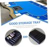 COSMEVIVI 2pcs Plastic Poker Chip Tray Thick Storage Trays for Organized Game Tables for Keeping Chips Tidy and Easily Accessible for and Card Games view 4