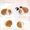 24 Pcs Guinea Pig Stuffed Animal Bulk Plush Guinea Pig Small Fluffy Stuffed Doll with Chain for Kid Students Party Favors Goodie Bag Fillers Carnival Prizes Christmas Birthday Gift, 4 Inches view 2