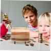 Abaodam Wooden Wine Barrel Piggy Bank for Boys and Girls Savings Box Coin Storage Bank Adult Money Jar view 4