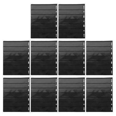 COHEALI 10sheets Double-Sided Stamp Pages Transparent PVC Storage for Stamps and Coins Collector Album for Organizing and Protecting Collectibles