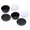 FELTECHELECTR 4pcs Plastic Go Chess Pieces Storage Jar Black White Container for Chess Stones Lightweight Design for Game Organization view 1