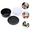 FELTECHELECTR 4pcs Plastic Go Chess Pieces Storage Jar Black White Container for Chess Stones Lightweight Design for Game Organization view 4