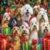 Dogs Christmas Bash - Dogs Puppy cat Kittens Holiday Wooden Jigsaw Puzzle - 500 Pieces for Adults and Kids Brain Teaser Game, Home Decor, and Gift view 1