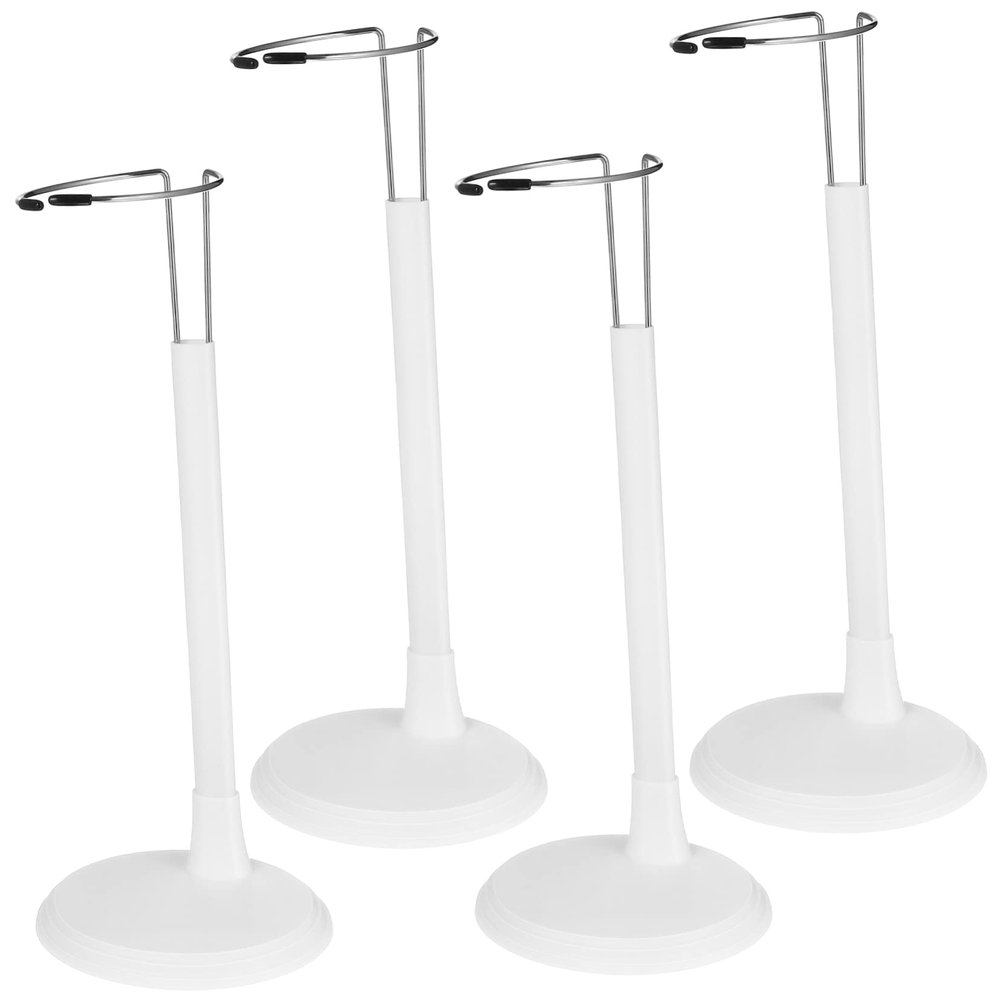 Abaodam 4pcs Doll Support Stands White Display Holders Figures Home Organization and Shop Decoration
