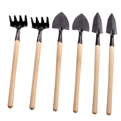 Mipcase 2sets Mini Gardening Tools Set Handles Mini Shovel Rake and Trowel for Planting Transplanting and Weeding for Boys and Girls and Garden Enthusiasts