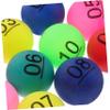 VICASKY 20pcs Seamless Raffle Balls Bulk Pong Balls Numbered Lottery Game Props Material Non-Fading Numbers for Parties view 2