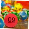 VICASKY 10pcs Seamless Lottery Balls for Raffle Drawings Party Games and Events Printed Pong Balls Easy to Hold and Store view 2
