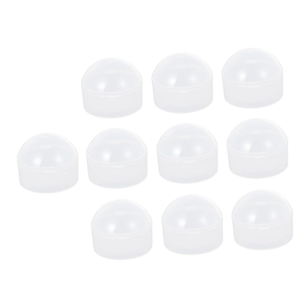 COOLHIYA 10pcs Transparent Pacifier Storage Box Pacifier Holder Design for Safe Storage for Mothers to Keep Clean and Organized