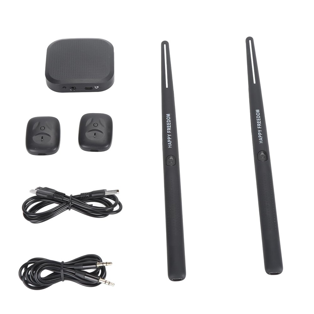 3D Motion Sensing Virtual Drum Set with 8 Sounds, Electronic Drums for Adults Kids Home Office Outdoor Drumming