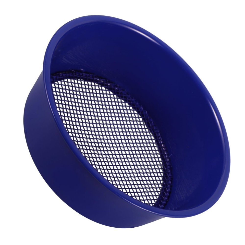 Sosoport Round Soil Sieve Garden Tool Multi-Function Mesh Sifting Pan for Soil and Rocks for Garden Planting and Sifting Fruits Lightweight Design