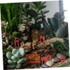 Parliky 5pcs Miniature Gate Japanese Decor for Micro Landscape Zen Garden Art Realistic PVC Craft view 2