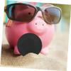 BCOATH 10pcs Piggy Bank Bottom Plugs Rubber Stoppers for Piggy Bank Jar Insert Plugs Easy Install Remove view 4