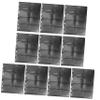 NAMOARLY 10sheets Standard Stamp Albums Stamp Collector Book Reusable Protector Pages view 1