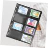 FOYTOKI 10sheets Pvc Stamp Collecting Album Loose-leaf Double-sided Storage Holder for Stamps and Collectibles Easy to Organize and View view 2