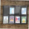 FOYTOKI 10sheets Pvc Stamp Collecting Album Loose-leaf Double-sided Storage Holder for Stamps and Collectibles Easy to Organize and View view 3