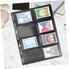 FOYTOKI 10sheets Pvc Stamp Collecting Album Loose-leaf Double-sided Storage Holder for Stamps and Collectibles Easy to Organize and View view 4