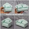 GLSTOY Miniature Sofa for Dollhouse Scale Miniature Furniture Adorable Tiny Couch Toy Accessory view 3