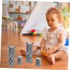 GLSTOY 9pcs Train Track Bridge Support Risers Sturdy Elevation for Major Brands Compatible with Train for Creative Railway Layouts view 3