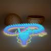 17.5 Inch Articulating Dragon Toy with Surprise Golden Egg (Rainbow Glow in The Dark) view 2