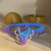 17.5 Inch Articulating Dragon Toy with Surprise Golden Egg (Rainbow Glow in The Dark) view 4