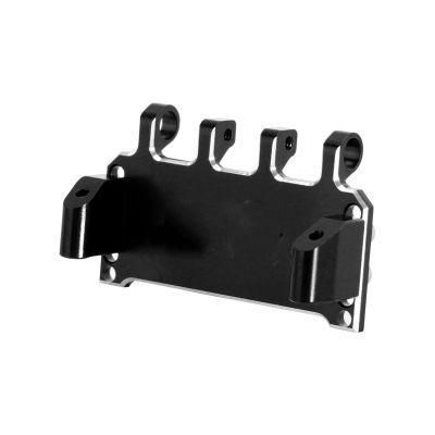 RC Accessory Compatible with Axial for SCX24 1/24 RC Crawler Upgrade CNC Aluminum Alloy Adjustable Servo Mount(Black)