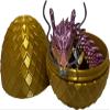 17.5 Inch Articulating Dragon Toy with Surprise Golden Egg (Rainbow) view 3