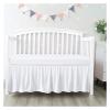 Bed Skirt Crib Bed Skirt Add White Top Sheets -4 Sides Pleated Ruffles for Baby Boys Girls Toddler Nursery Bedspread Easy-Going Bed Skirt(Violet,60x120x36cm) view 2