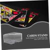 Alasum 2sets Acrylic Playing Card Holder Stand for Decks of Cards and Easy to Clean for Home Use and Games view 2