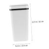 PRETYZOOM Automatic Flip-top Trash Can, 12l White Smart Induction Bin view 2