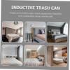 PRETYZOOM Automatic Flip-top Trash Can, 12l White Smart Induction Bin view 3