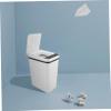 PRETYZOOM Automatic Flip-top Trash Can, 12l White Smart Induction Bin view 4