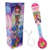 LEXIBOOK, Princessas Disney Luminous Microphone for Kids, Musical Toy, Built-in Speaker, Luminous Effects, Aux-in Input, Pink, MIC90DP