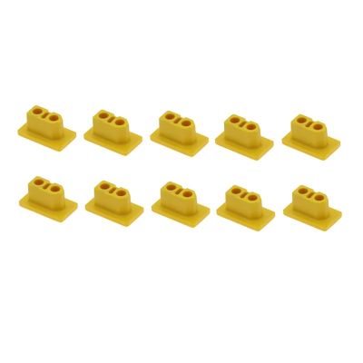 10PCS XT60 XT90 Male Female Plug Protection Case PVC 90 Degree Soft Hard Dustproof Cap Connector Protective Cover Compatible With RC Dron(XT60 male yellow cap)
