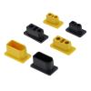 10PCS XT60 XT90 Male Female Plug Protection Case PVC 90 Degree Soft Hard Dustproof Cap Connector Protective Cover Compatible With RC Dron(XT60 male yellow cap) view 2