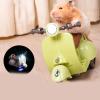 Csnbfiop Rotating Scooter Toy for Guinea Pigs Motorcycle Toy with Lights and Music Scooter Shape Cage Decoration view 4
