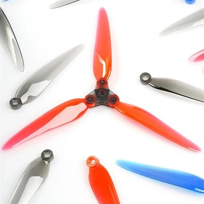 12 Pairs 7 Inch 7051 Foldable Long Range Propeller For RC Drone FPV Freestyle 4S/6S Compatible With 7 Inch Drones(6Pairs Red)